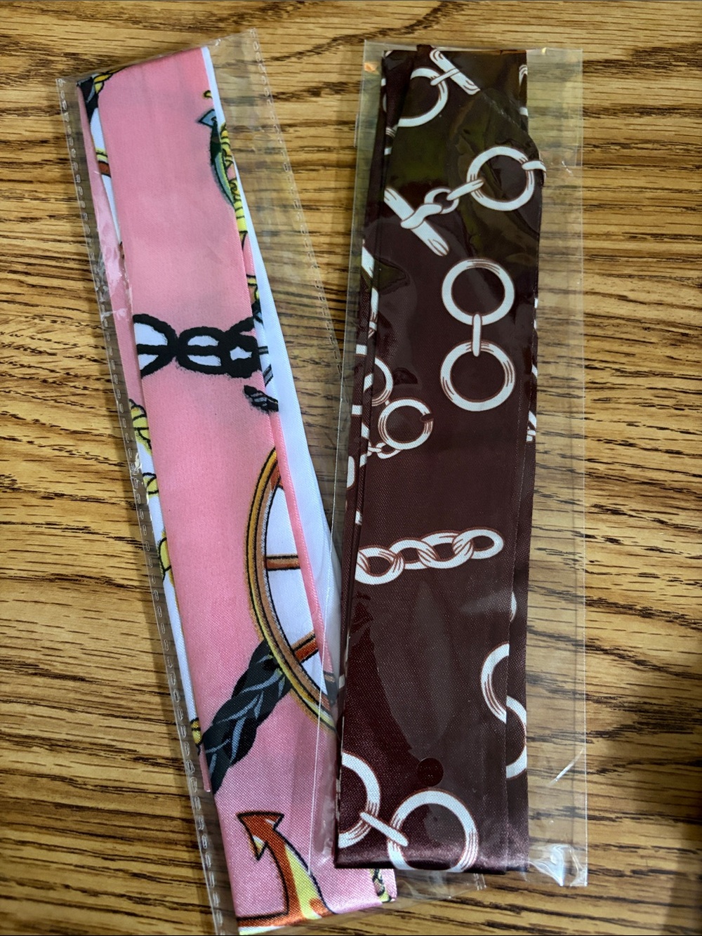 Set of 5 Printed Twilly Scarfs - Picture 2 of 8